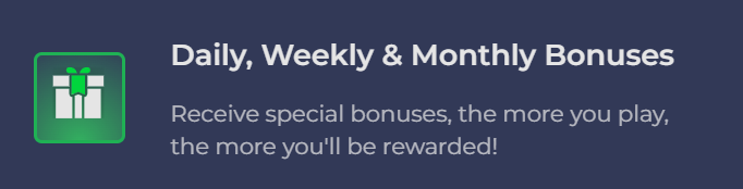 Rainbet Bonus - Daily Weekly Monthly Bonuses