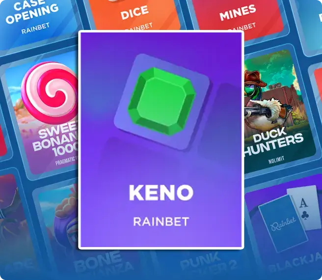 Rainbet Australia - Originals - Keno Game