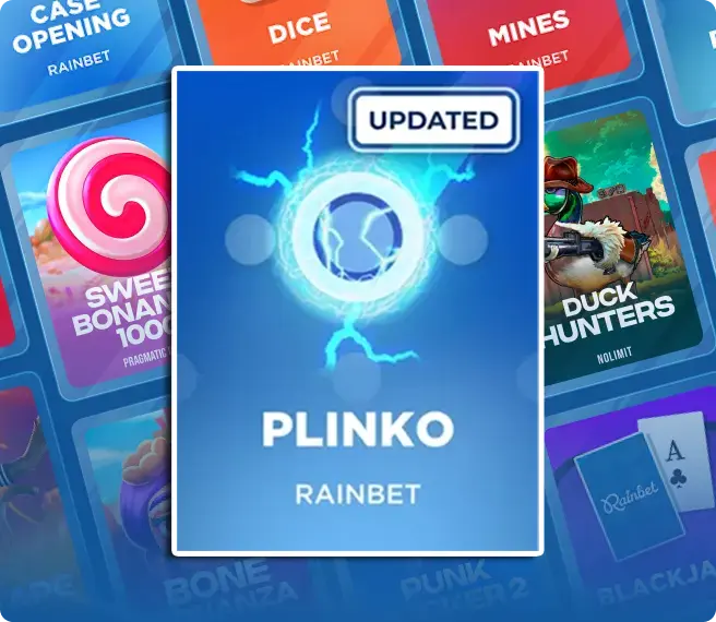 Rainbet Australia - Originals - Plinko Game